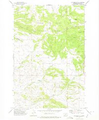 Download a high-resolution, GPS-compatible USGS topo map for Coxcombe Butte, MT (1975 edition)