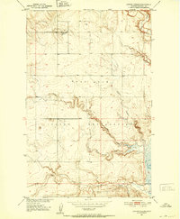 Download a high-resolution, GPS-compatible USGS topo map for Coyote Coulee, MT (1952 edition)