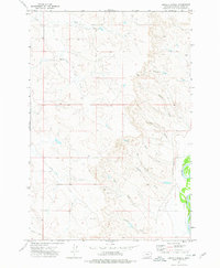 Download a high-resolution, GPS-compatible USGS topo map for Cross S School, MT (1976 edition)