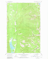 Download a high-resolution, GPS-compatible USGS topo map for Crowell Mountain, MT (1980 edition)