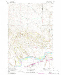 Download a high-resolution, GPS-compatible USGS topo map for Custer, MT (1986 edition)