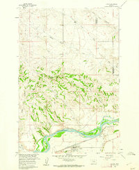 Download a high-resolution, GPS-compatible USGS topo map for Custer, MT (1962 edition)