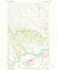 Download a high-resolution, GPS-compatible USGS topo map for Custer, MT (1980 edition)