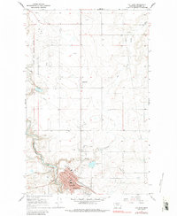Download a high-resolution, GPS-compatible USGS topo map for Cut Bank, MT (1985 edition)