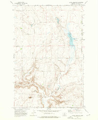 Download a high-resolution, GPS-compatible USGS topo map for Dammel Reservoir, MT (1976 edition)