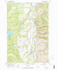 Download a high-resolution, GPS-compatible USGS topo map for Darby, MT (1971 edition)