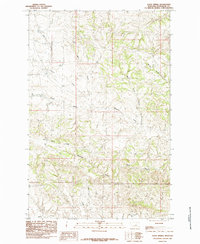 Download a high-resolution, GPS-compatible USGS topo map for Davis Spring, MT (1985 edition)