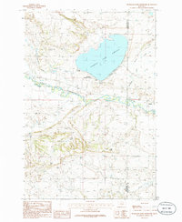 Download a high-resolution, GPS-compatible USGS topo map for Deadmans Basin Reservoir, MT (1986 edition)