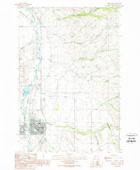 Download a high-resolution, GPS-compatible USGS topo map for Deer Lodge, MT (1989 edition)