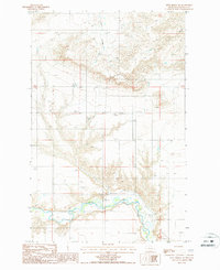 Download a high-resolution, GPS-compatible USGS topo map for Dent Bridge NE, MT (1987 edition)
