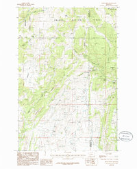 Download a high-resolution, GPS-compatible USGS topo map for Devils Fence, MT (1986 edition)