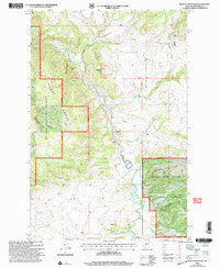 Download a high-resolution, GPS-compatible USGS topo map for Devils Footstool, MT (2004 edition)