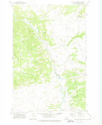Download a high-resolution, GPS-compatible USGS topo map for Devils Footstool, MT (1975 edition)