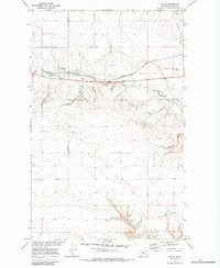 Download a high-resolution, GPS-compatible USGS topo map for Devon, MT (1984 edition)