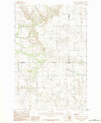 Download a high-resolution, GPS-compatible USGS topo map for Diamond G Butte NW, MT (1983 edition)