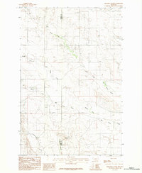 Download a high-resolution, GPS-compatible USGS topo map for Diamond G Butte, MT (1983 edition)