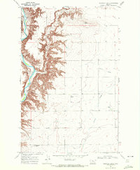 Download a high-resolution, GPS-compatible USGS topo map for Discovery Butte, MT (1972 edition)