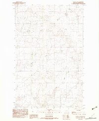 Download a high-resolution, GPS-compatible USGS topo map for Dooley SW, MT (1983 edition)