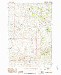 Download a high-resolution, GPS-compatible USGS topo map for Dovetail Butte, MT (1985 edition)