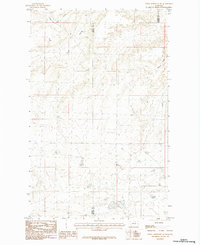 Download a high-resolution, GPS-compatible USGS topo map for Down Reservoir NE, MT (1984 edition)