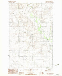 Download a high-resolution, GPS-compatible USGS topo map for Dowse Coulee, MT (1983 edition)