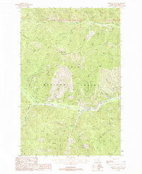 Download a high-resolution, GPS-compatible USGS topo map for Driveway Peak, MT (1988 edition)