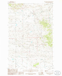 Download a high-resolution, GPS-compatible USGS topo map for Dry Blood Creek East, MT (1986 edition)