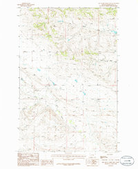 Download a high-resolution, GPS-compatible USGS topo map for Dry Blood Creek West, MT (1986 edition)