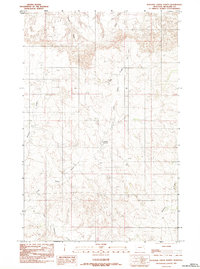 Download a high-resolution, GPS-compatible USGS topo map for Duplisse Creek North, MT (1983 edition)