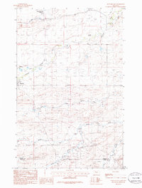 Download a high-resolution, GPS-compatible USGS topo map for Dupuyer East, MT (1986 edition)