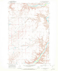 Download a high-resolution, GPS-compatible USGS topo map for Dutch Henry Coulee, MT (1972 edition)