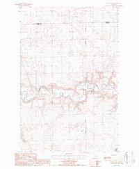 Download a high-resolution, GPS-compatible USGS topo map for Dutton NW, MT (1987 edition)