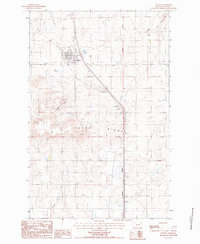 Download a high-resolution, GPS-compatible USGS topo map for Dutton, MT (1987 edition)
