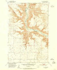 Download a high-resolution, GPS-compatible USGS topo map for Eagle Buttes, MT (1955 edition)