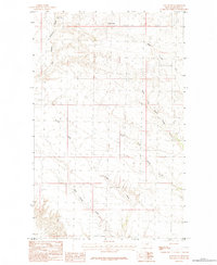 Download a high-resolution, GPS-compatible USGS topo map for East Butte, MT (1984 edition)