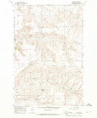 Download a high-resolution, GPS-compatible USGS topo map for Eden, MT (1967 edition)