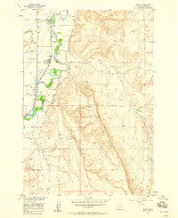 Download a high-resolution, GPS-compatible USGS topo map for Edgar, MT (1958 edition)