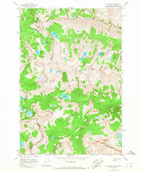 Download a high-resolution, GPS-compatible USGS topo map for El Capitan, MT (1968 edition)