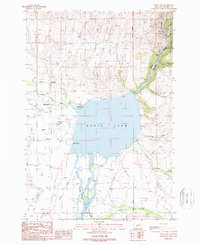 Download a high-resolution, GPS-compatible USGS topo map for Ennis Lake, MT (1989 edition)