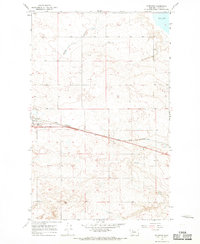 preview thumbnail of historical topo map of Toole County, MT in 1966