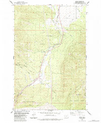 Download a high-resolution, GPS-compatible USGS topo map for Evaro, MT (1984 edition)