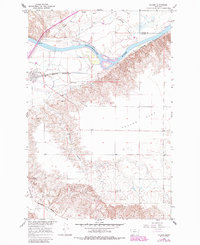 Download a high-resolution, GPS-compatible USGS topo map for Fallon, MT (1985 edition)