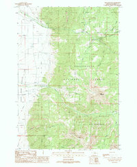 Download a high-resolution, GPS-compatible USGS topo map for Fan Mountain, MT (1989 edition)