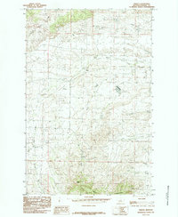 Download a high-resolution, GPS-compatible USGS topo map for Fergus, MT (1985 edition)