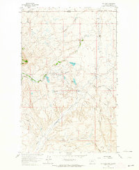 Download a high-resolution, GPS-compatible USGS topo map for Fey Lakes, MT (1964 edition)