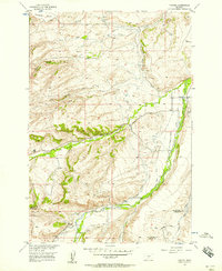 Download a high-resolution, GPS-compatible USGS topo map for Fishtail, MT (1957 edition)