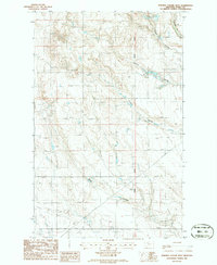 Download a high-resolution, GPS-compatible USGS topo map for Fivemile Coulee West, MT (1986 edition)