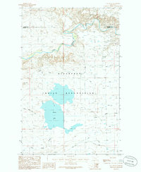 Download a high-resolution, GPS-compatible USGS topo map for Flag Butte, MT (1986 edition)