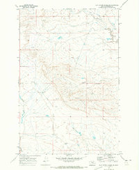 Download a high-resolution, GPS-compatible USGS topo map for Flat Bottom Coulee NE, MT (1973 edition)