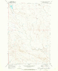 Download a high-resolution, GPS-compatible USGS topo map for Flat Bottom Coulee SE, MT (1973 edition)
